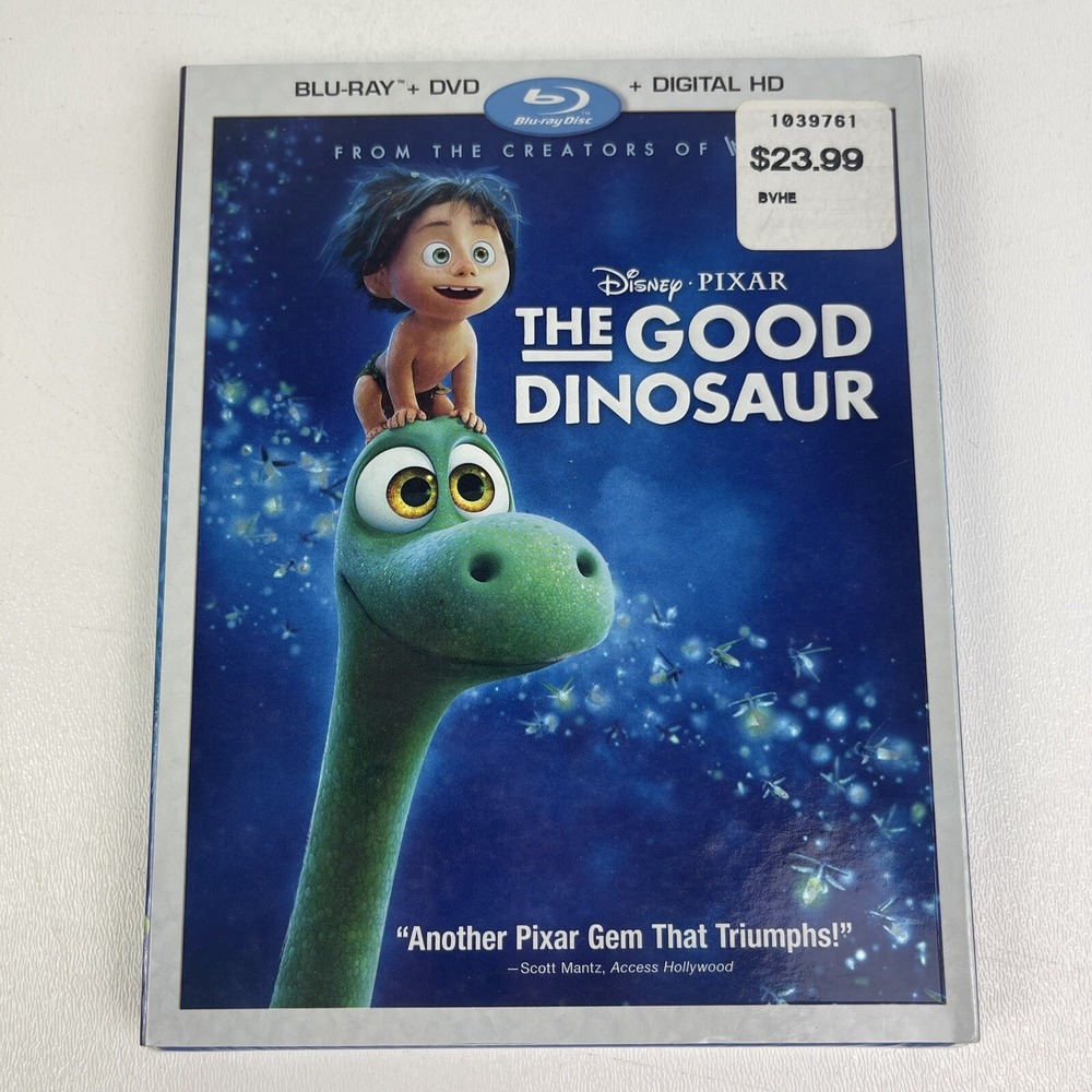 The Good Dinosaur Bluray Dvd Disc DigitalCode Plastic case Cardboard Sleeve